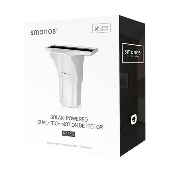 Alarm System Part: Smanos MD9260, Solar Powered Dual-Tech Motion Detector