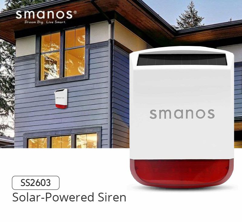 Alarm System Part: Smanos SS2603, Solar Powered Siren