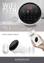 Alarm System: Smanos W100, WiFi/PSTN, 2x RC, 1xDC, 1xPIR MD