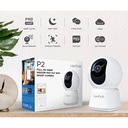 Smart Home Camera: Laxihub P2, Pan Tilt Zoom PTZ Camera, 2K resolution, Indoor, Wi-Fi, Mic & Speaker, Nightvision 10m, Motion Detect