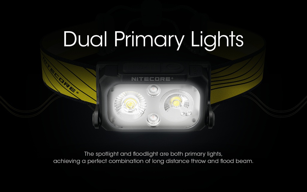 Flashlight: Nitecore NU25, Rechargeable Headlamp, 400 lumen, 64m