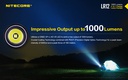 Flashlight: Nitecore LR12, Rechargeable, 1000 lumen, 166m