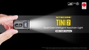 Flashlight: Nitecore TINI2, Rechargeable Keychain Light, 500 lumen, 89m