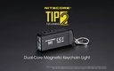 Flashlight: Nitecore TIP2, Rechargeable Metallic Keychain Light, 720 lumen, 93m