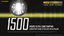 Flashlight: Nitecore MH25S, Long Range Flashlight, 1800 lumen, 504m