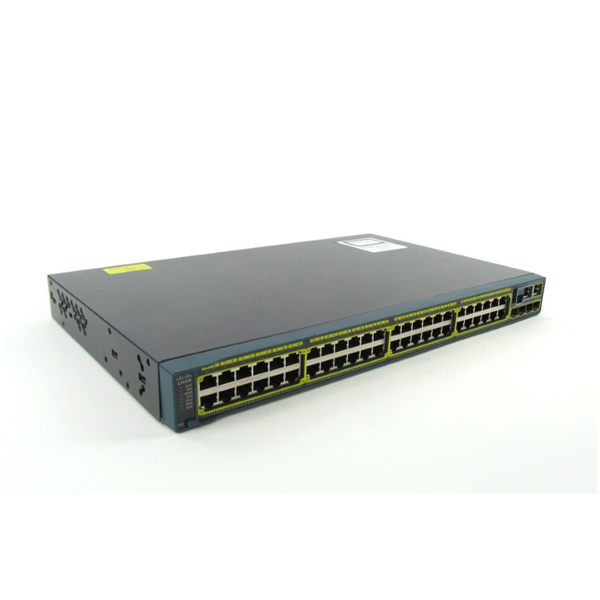 Switch: Cisco Catalyst WS-C2960S-48TS-L, 48*GbE , uplink 4*Giga SFP, LAN Base