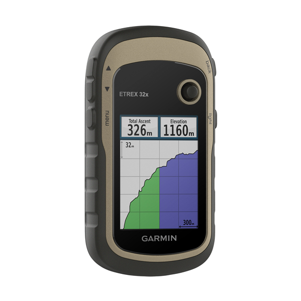 GPS: Garmin eTrex 32x, Rugged Handheld GPS with Compass and Barometric Altimeter, 2.2" display, 8GB memory