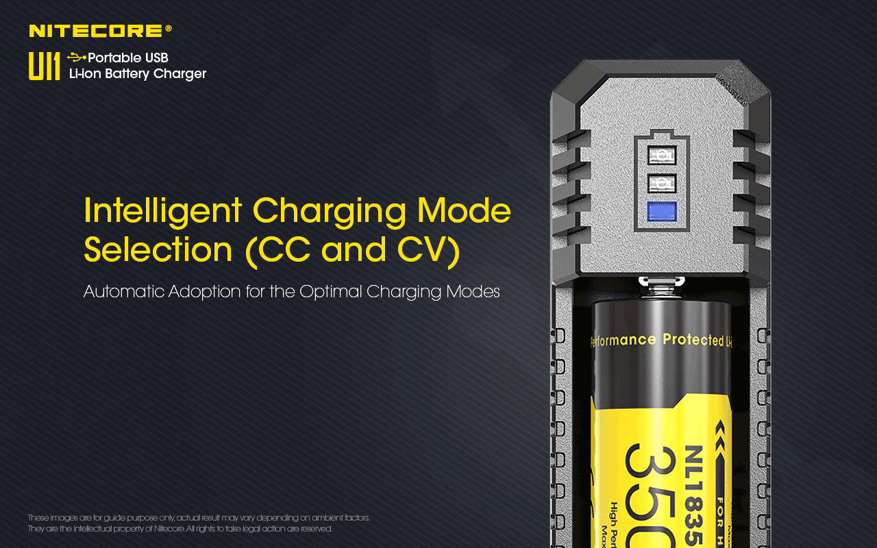 Battery Charger: Nitecore UI Portable USB Li-Ion, Max 1A