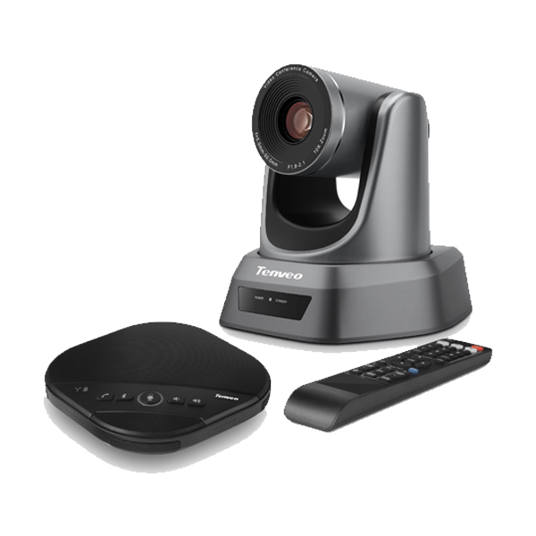 Tenveo: NV10U+A3000B Video Conferencing Solution, 10x Zoom, Audio 4m Mic, Wireless BT speaker, for small group