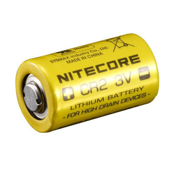 Battery: Nitecore CR2 Lithium, 3V 1000mAh(Non rechargeable)"