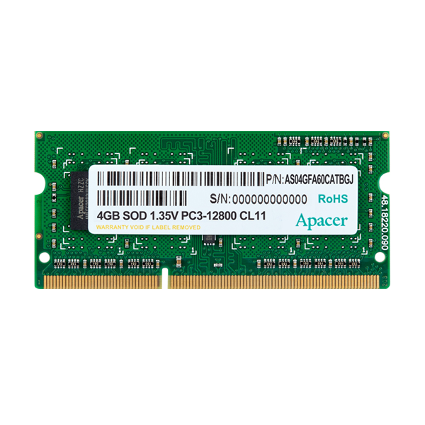 Memory: Apacer, SODIMM for Notebook/POS