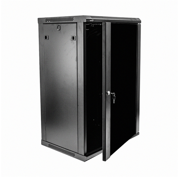 Rack: APCE 18u 19" Wide 600mm Glass Door, Fan, Shelf