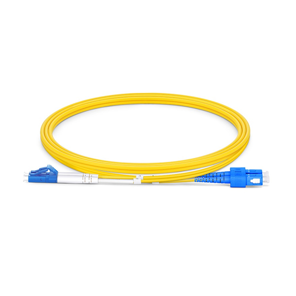 Fiber Patch Cord: LC-SC 9/125 UPC, SingleMode Duplex 2.0mm