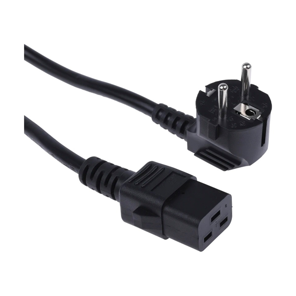 Power cord: 2PIn Euro Schuko-C19, H05VV-F, 3G1.5mm2