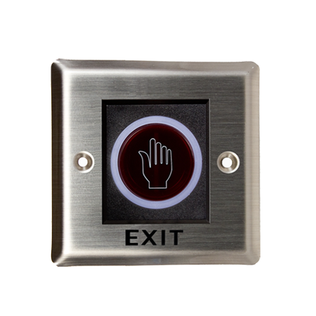 Access Control ACC: ZKTeco TLEB101-R Non Touch Exit Button with Receiver and Remote Key