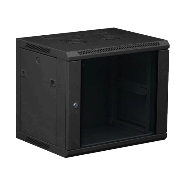 Rack: APCE AP6415BK, Wall Mount Rack Cabinet 15U, Glass door