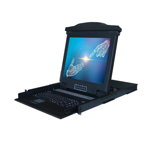 KVM Console: LCD KVM Switch, 1U Rackmount, 17" TFT LCD, 16 port VGA USB\PS2 Interface