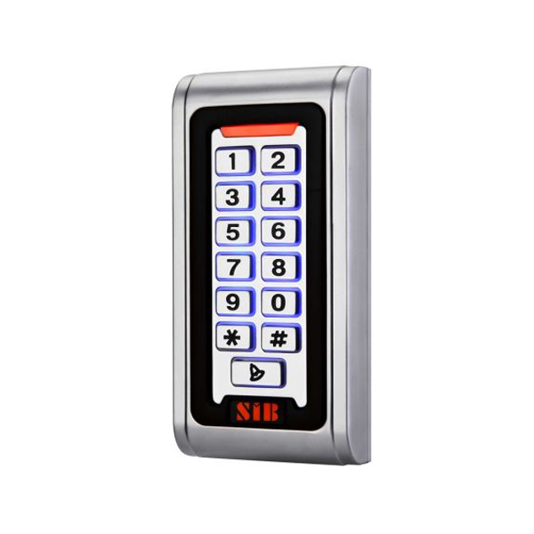 Access Control Reader: SIB RF008E-W Metal Keypad Waterproof RFID Card Reader,  IP68,Wiegand26,ID+EM Card,12V,Distance100M