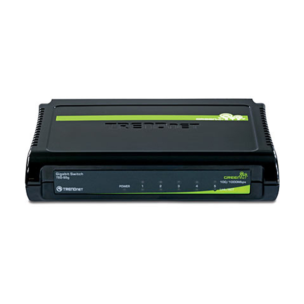 Switch: Trendnet TEG-S50G, 5xGigabit ports, GREENnet Switch