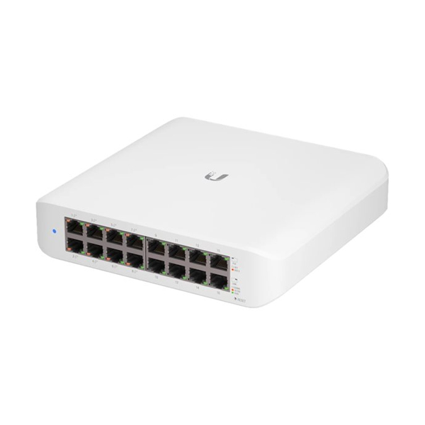 PoE Switch: Ubiquiti USW-Lite-16-POE 45W, Layer2 8x Gigabit POE+, 8x Gigabit, Fanless