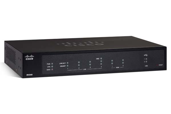 Router: Cisco RV3xx - Dual WAN Gigabit VPN Router