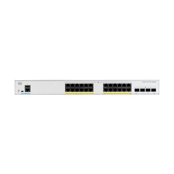 Switch: Cisco Catalyst C1000-8P-E-2G-L, 8*GbE PoE+ 67W, 2*1G SFP/RJ45