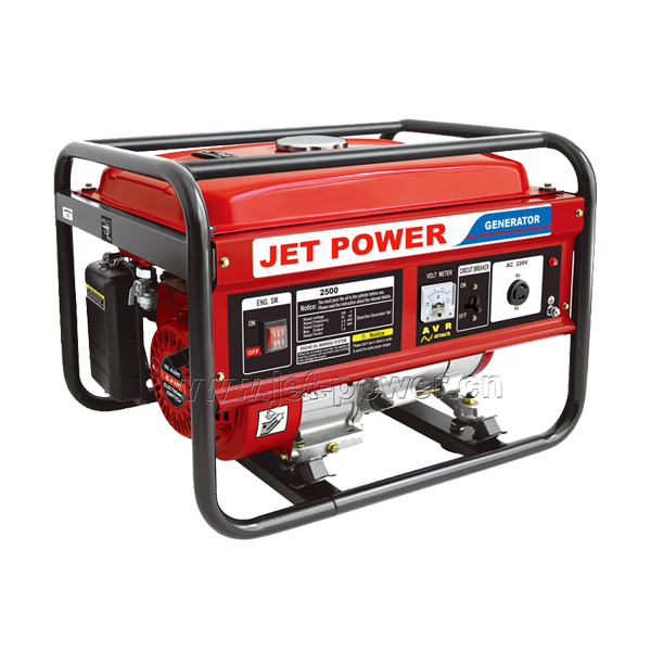 Generator: JetPower Gasoline Generator, (w/electric starter, wheels, handles)