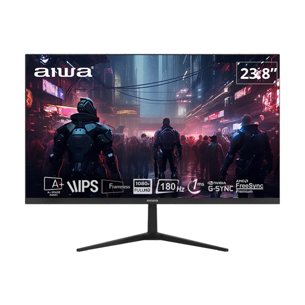 Monitor: Aiwa Gaming, 1920x1080 165Hz 1ms IPS HDMI DP Earphone USB Speaker