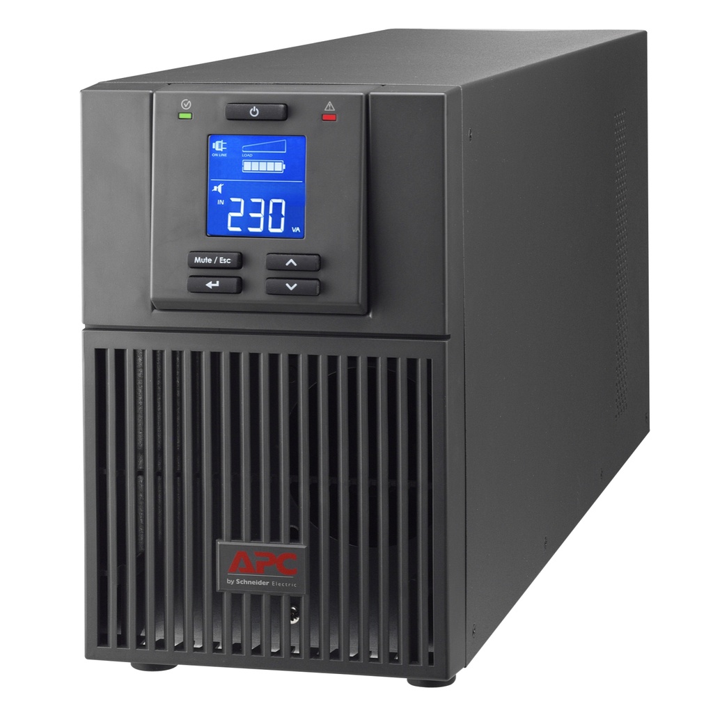 UPS: APC SRV1KI-E Easy UPS On-Line, 1000VA/900W, Tower, 230V, 3x IEC C13 outlets, Intelligent Card Slot, LCD