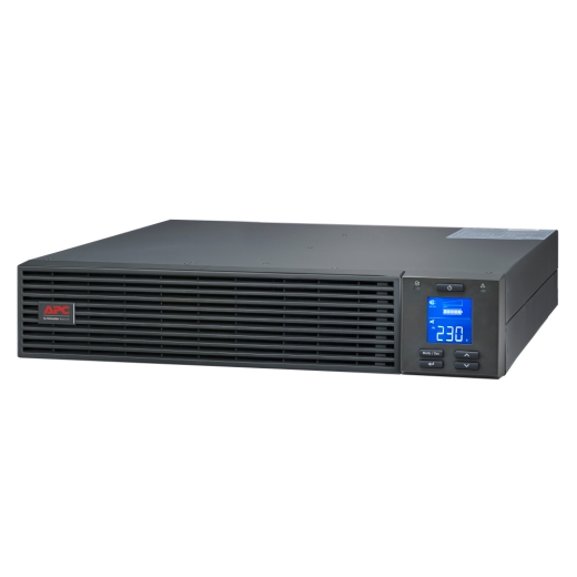 UPS: APC SRV3KRI-E Easy UPS On-Line, 3kVA/2700W, Rackmount 2U, 230V, 6x IEC C13 + 1x IEC C19 outlets, Intelligent Card Slot, LCD, W/O rail kit