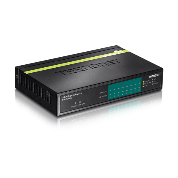 Trendnet TPE-TG80g 8-Port Gigabit GREENnet PoE+ Switch