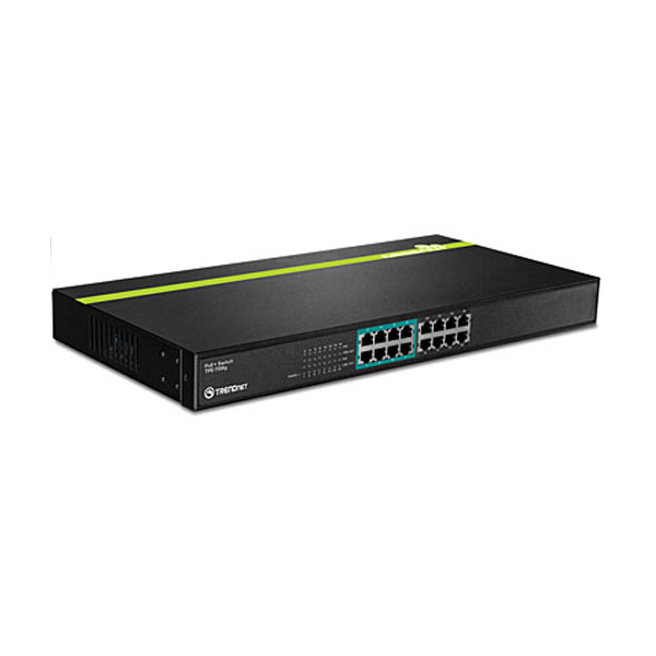 Trendnet TPE-T88g 16-Port GREENnet 10/100 Mbps PoE+ Switch