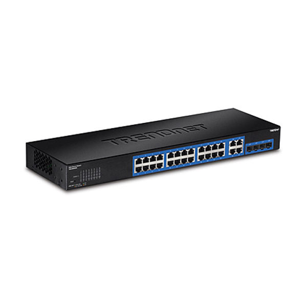 Managed Switch: Trendnet 16-24xGbE,  4xShared Gigabit ports, Websmart Switch