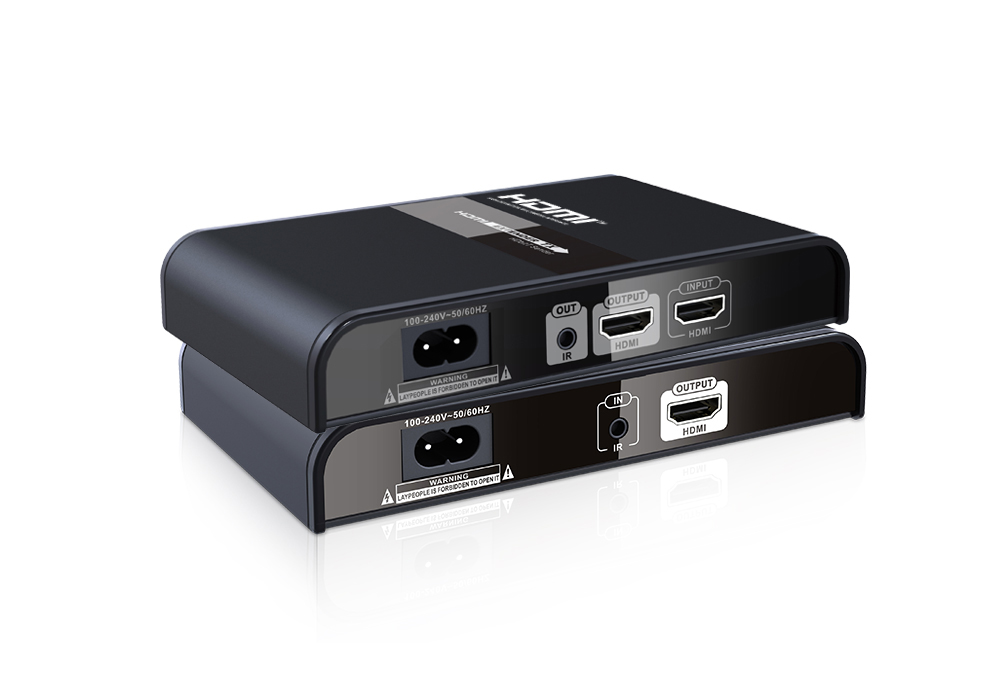 HDMI Extender: Lenkeng LKV380, HDbitT, AES encryption, HDMI Powerline Extender with IR