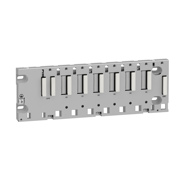 PLC: Schneider BMXXBP0600 Rack M340 - 6 slots - panel, plate or DIN rail mounting