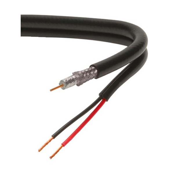 Coaxial Cable:SYV 75-5 Copper 1.0mm Outdoor with Power cable