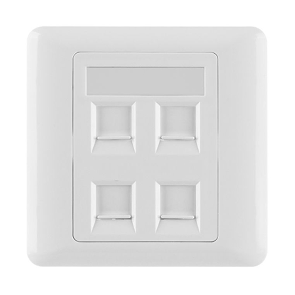 Outlet: APCE Faceplate 4xRJ45 ( 86x86x36mm)