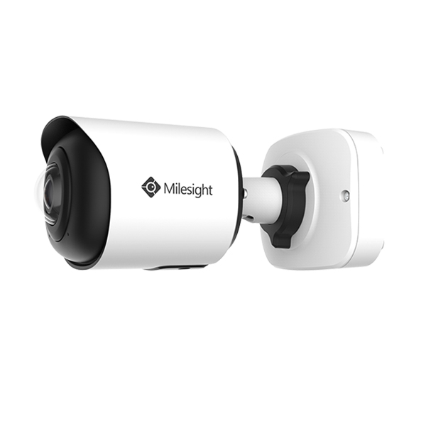 IP Camera: Milesight 180° Panoramic H.265+ Mini Bullet Network Camera