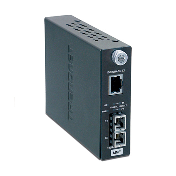 Media Converter: Trendnet TFC-1000S20 Intelligent 1000Base-T to 1000Base-FX Single Mode SC Fiber Converter (used)