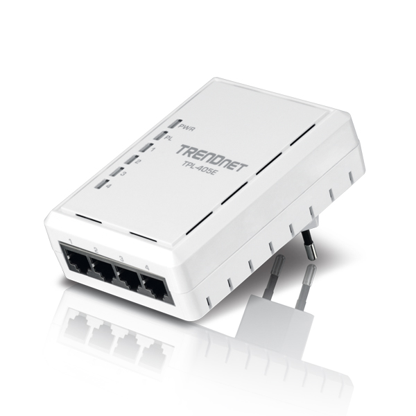 Trendnet TPL-405E 4-Port Powerline 500 AV Adapter