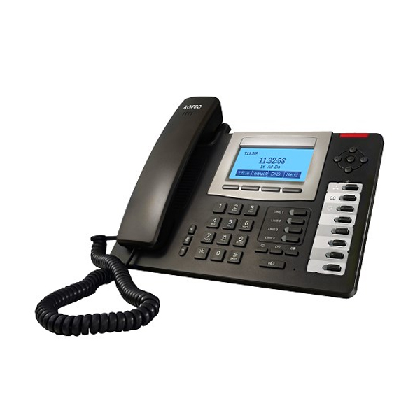 IP Phone: Voptech IP40, 4SIP Lines, 1IAX2, LCD, 8xDSS/4xline/4xSoft keys, PoE, RJ9 jack