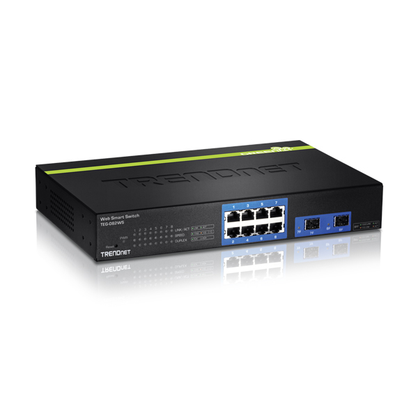 Managed Switch: Trendnet TEG-082WS, 8xGigabit ports, Web Smart Switch