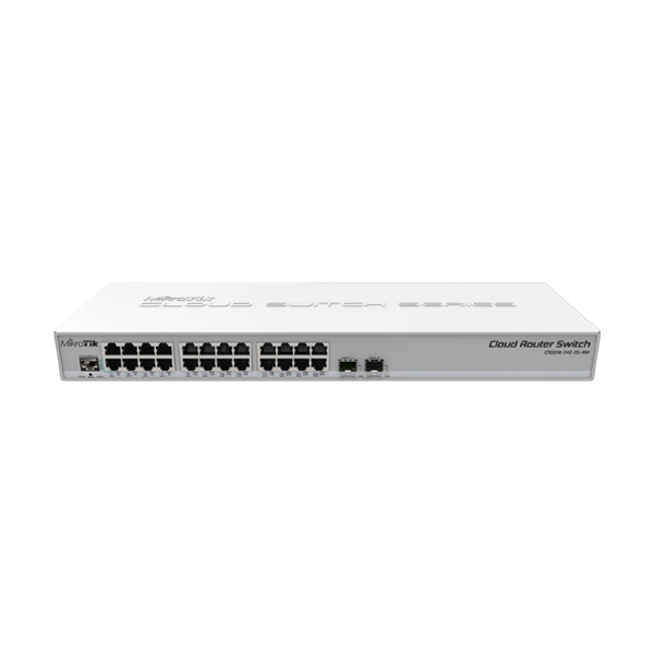 Router Switch: Mikrotik CRS326-24G-2S+RM Cloud Router Switch, 24xGE, 2xSFP+ , 800 MHz CPU, 512 MB RAM