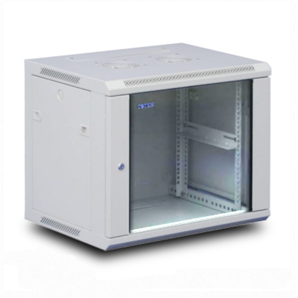 Rack:APCE AB6412GY Wall Mount Rack Cabinet 12U, Glass door