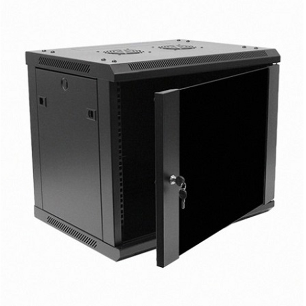 Rack: APCE 12U, 19in 600×450×635, Wall mount, Black color, AB6412BK