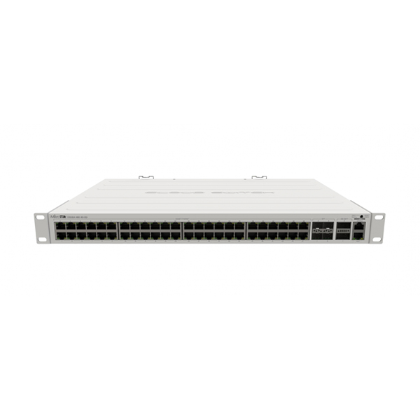 Router Switch: Mikrotik CRS354-48G-4S+2Q+RM Cloud Router Switch, 48xGE, 4xSFP+, 2xQSFP+, 650 MHz CPU, 64MB RAM