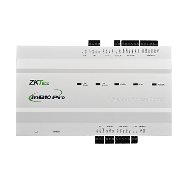 Access Control Panel: ZKTeco InBio Pro series, IP-based , TCP/IP,  32 bit 1.2GHz, Card Capacity 60,000