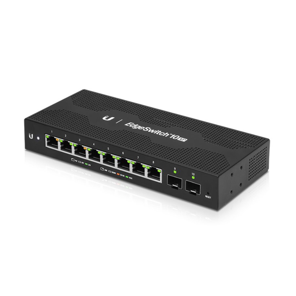 PoE Switch: Ubiquiti EdgeSwitch 10XP, Passive 8x Giga PoE Port, 2x SFPs